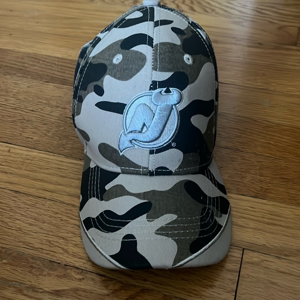 NJ Devils Camo Adjustable Hat